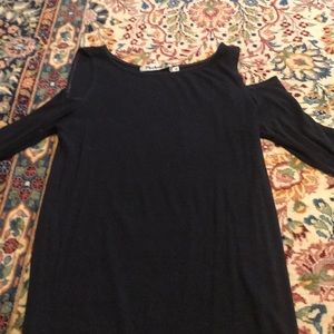 Michael stars OS open shoulder rubbed tee